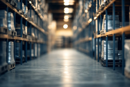 Warehouse logistics aisle
